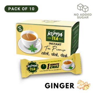 Ginger Instant Tea Premix by Kuppa Tea Pack of 10